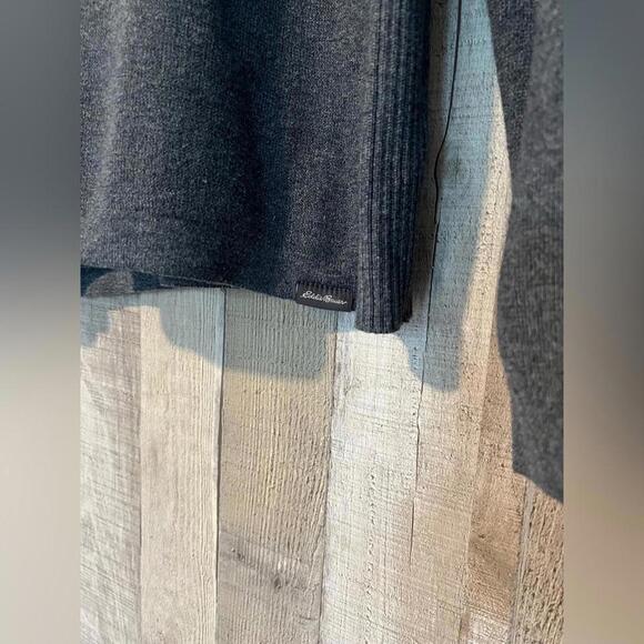 Men's Eddie Bauer Size Small Gray Crew Neck Sweater Modern Relaxed Casual - Picture 8 of 12